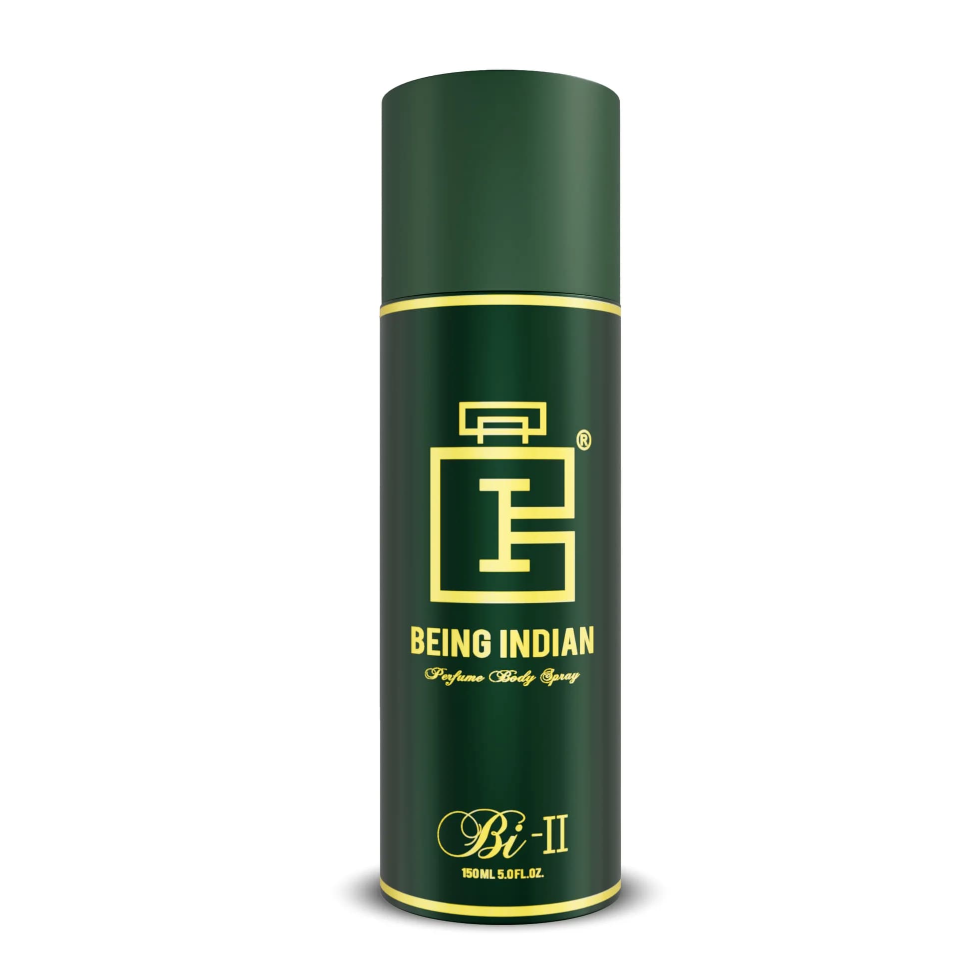 Being Indian Bi-II Deodorant 150ml | Long Lasting Green Woody & Musky Fragrance | Fresh Daily Wear Deo | Buy in Bulk on Bulkdoor