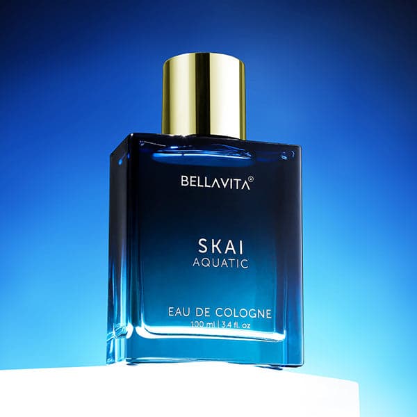 Bella Vita Luxury SKAI Aquatic Eau De Cologne 100ml | Long Lasting Unisex Perfume for Men & Women | Bergamot, Lavender & Patchouli | Fresh Aquatic Citrus Woody Fragrance | Buy in Bulk on Bulkdoor