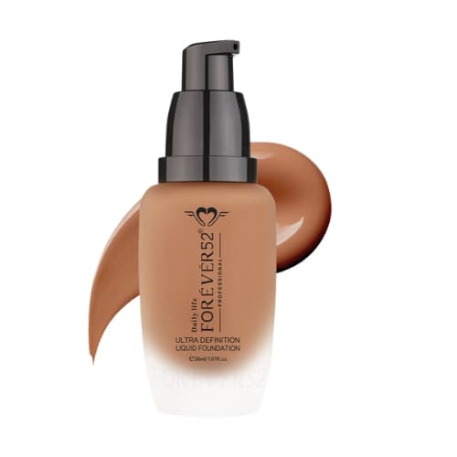 FOREVER52 Ultra Definition Liquid Foundation | 24-Hour Wear | Medium to High Coverage | Pore-Minimizing & Mattifying | Lightweight Satin Finish | 30 ml